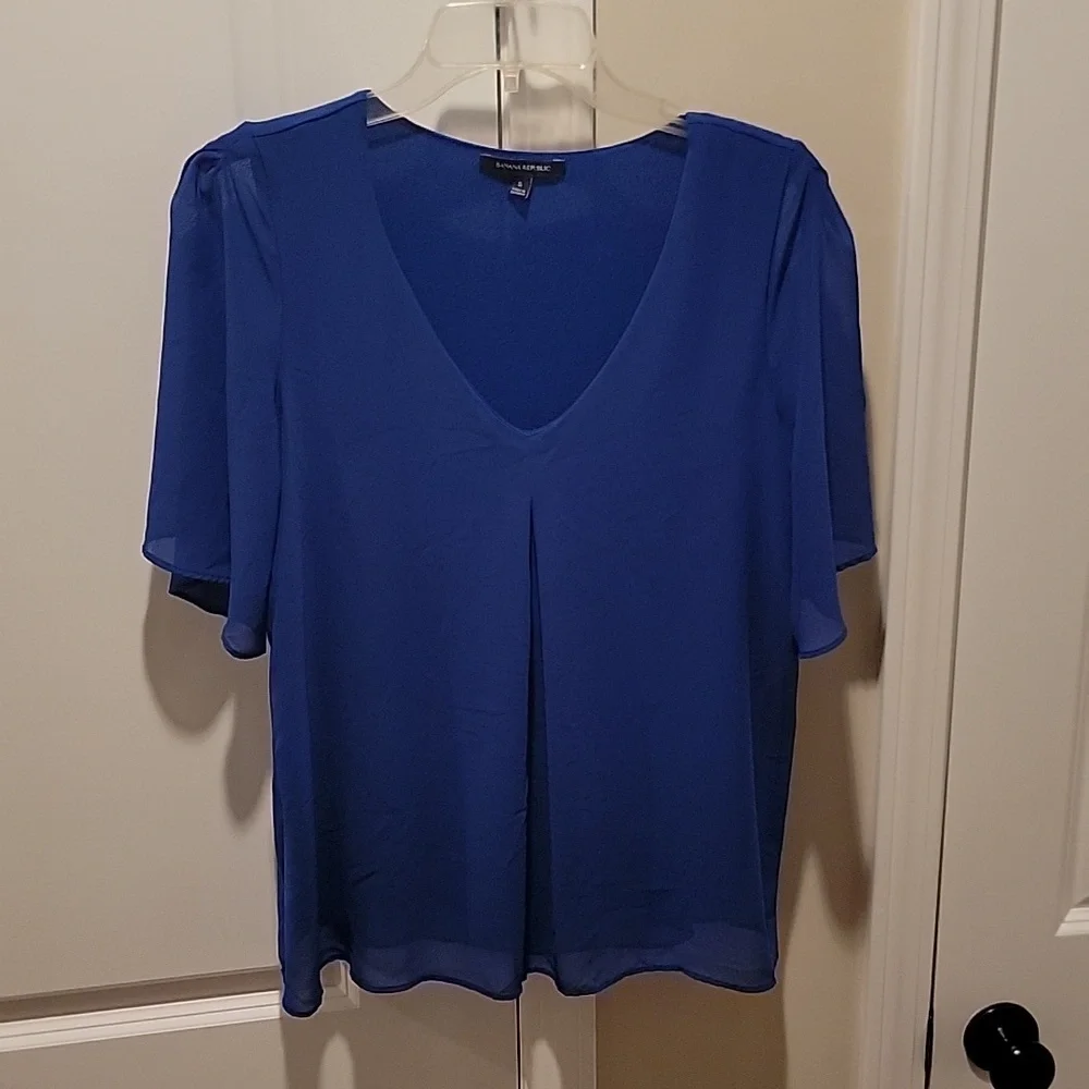 Banana Republic blue blouse - Picture 1 of 5